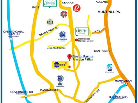 Dasmariñas Village Map .